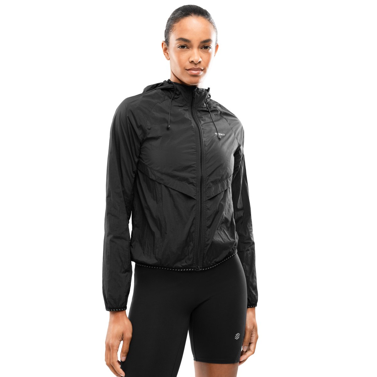 SIROKO - Chaqueta Cortavientos con Gorro BUND Running para Hombre_