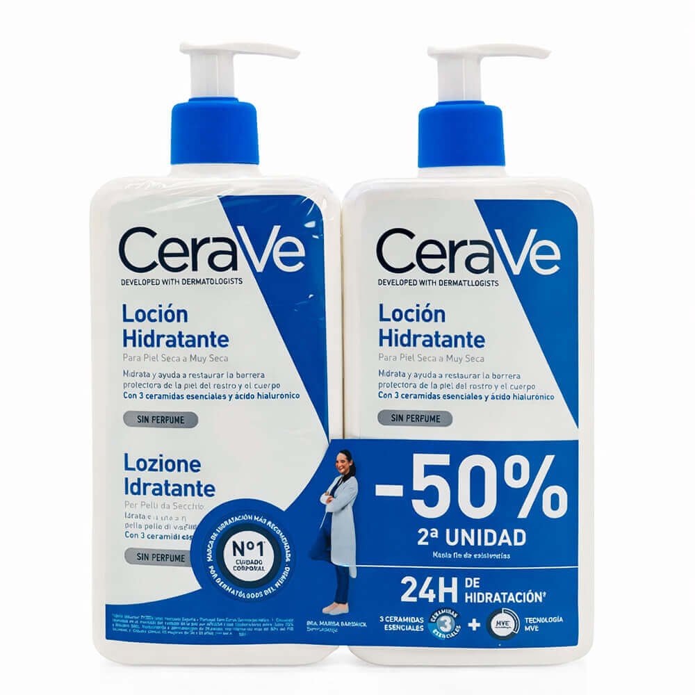 Cerave Loción Hidratante 473 ml Duplo 50% 2 Unidad