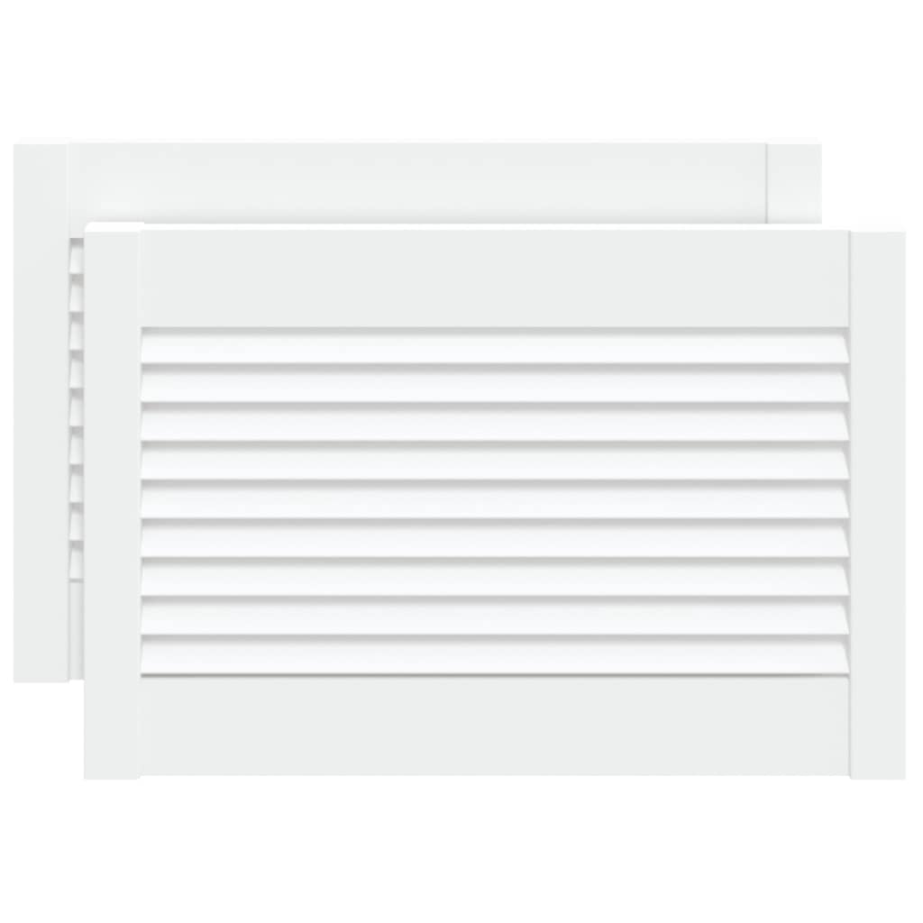 vidaXL 2x Puertas Persiana 39,5x59,4cm Separador Color Blanco,  Natural, y mas