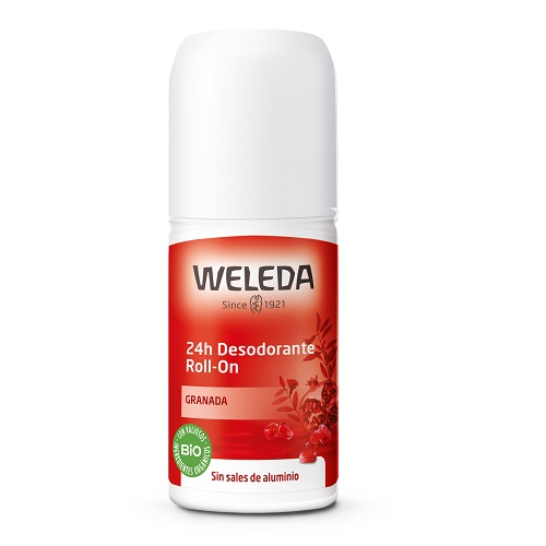 Weleda Desodorante Roll On Granada 50 Ml Protección 24h Sin Conservantes Vegano