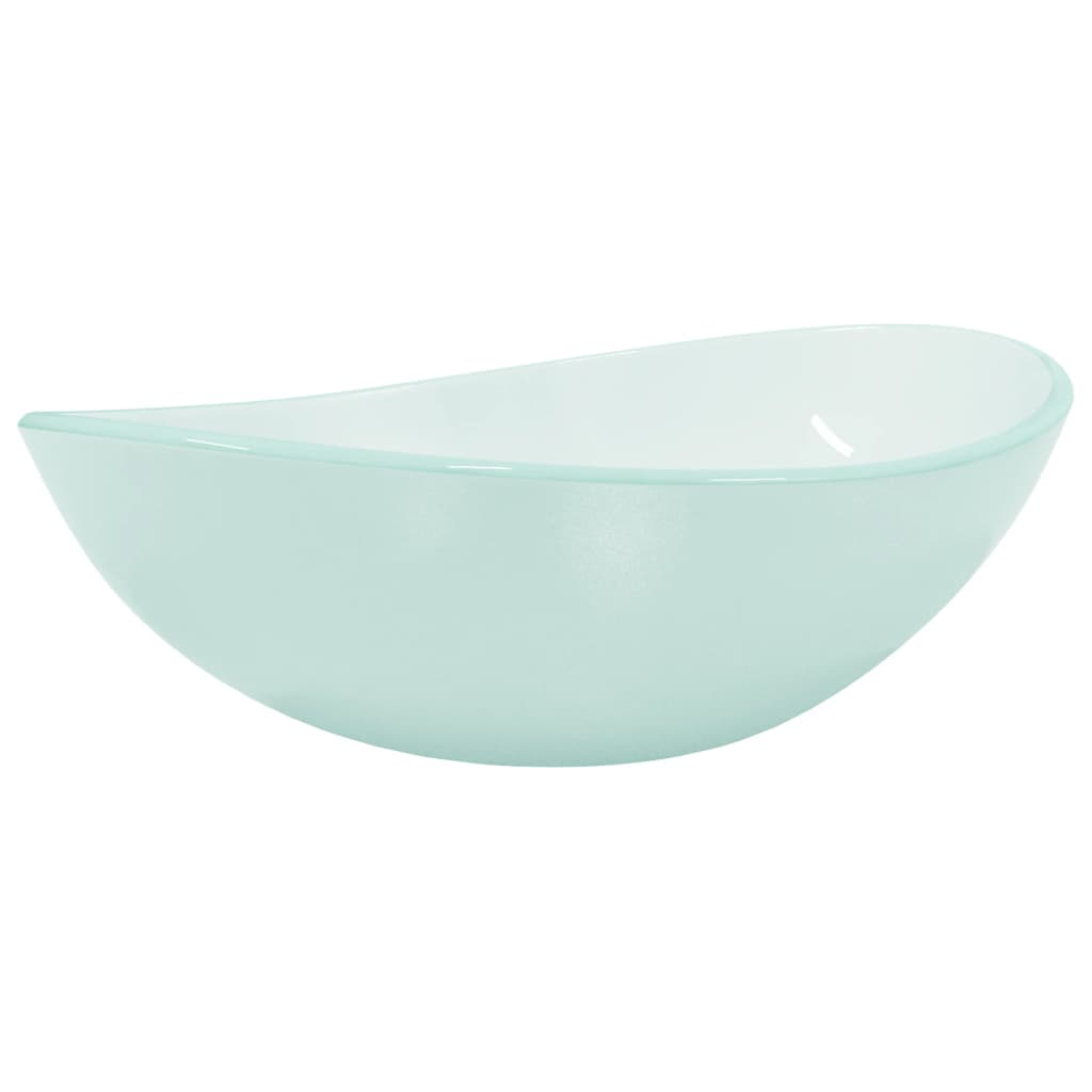 vidaXL Lavabo de Vidrio Templado Tocador Cocina Baño Inodoro Hoteles Color Blanco,  Dorado,  Esmerilado y mas