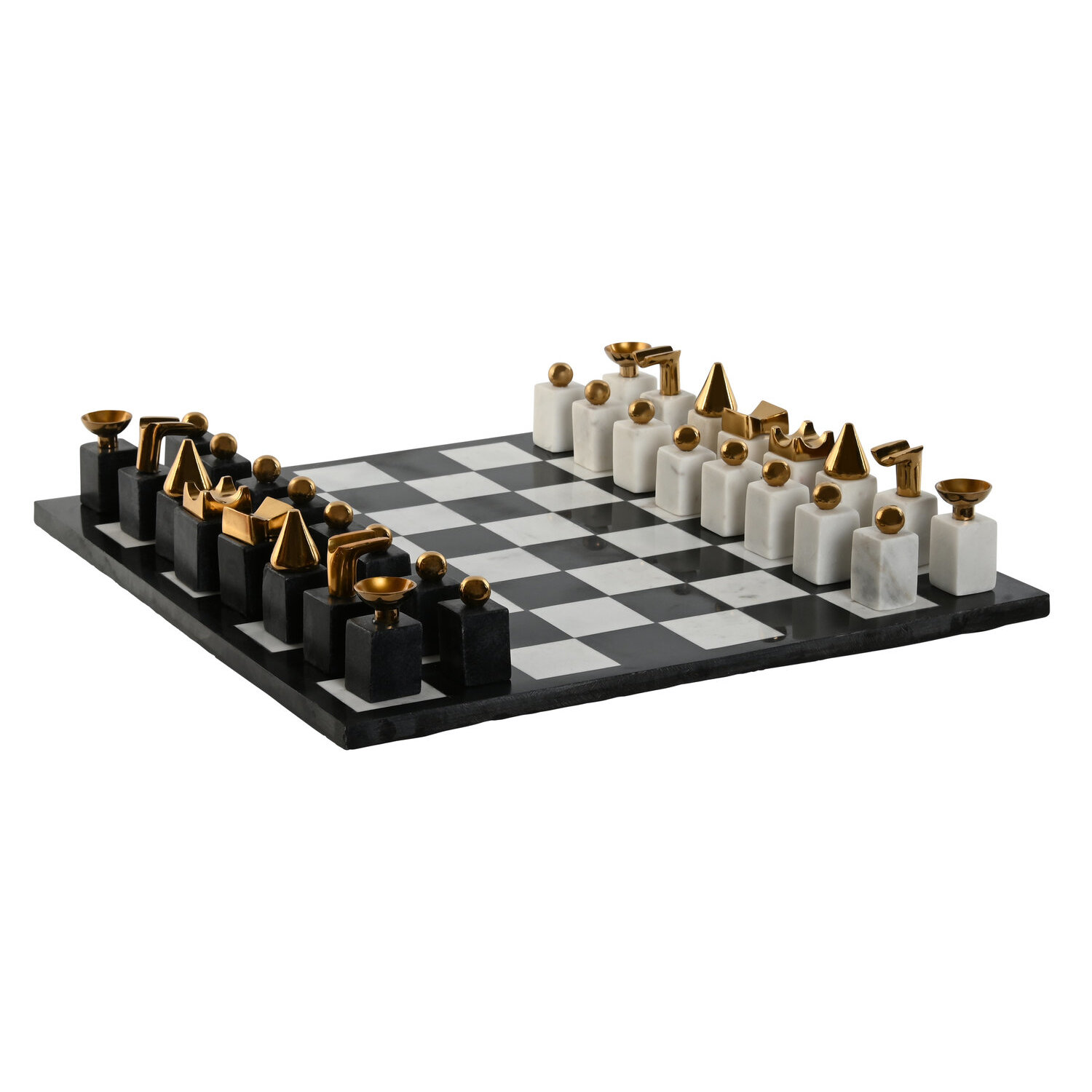 Juego granito acero 43,5x43,5x2 ajedrez dorado , El mejor complemento para tu hogar.