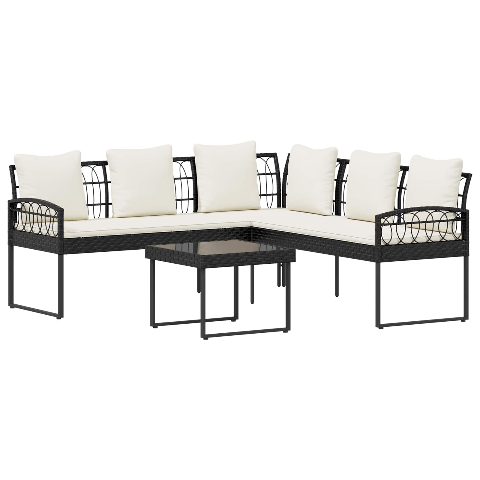 vidaXL Conjunto de sofás de jardín 2 pcs Ratán sintético y acero