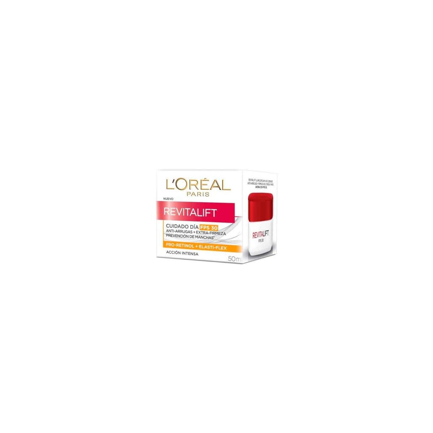 Expertise - Crema de día Revitalift SPF 30 hidratante antiarrugas con Pro-Retinol Avanzado y Fibrelastyl para piel madura a partir de los 35 años, protección solar UVA/UVB y mejora de la firmeza en 4 semanas