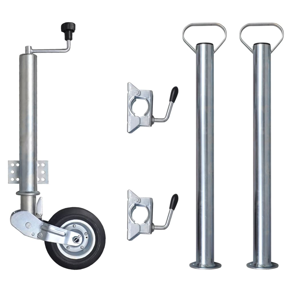 vidaXL Rueda de Gato de Remolque con Calzos de Rueda Accesorio para Coche 60 mm Cantidad 3 unidades, 5 unidades, 7 unidades