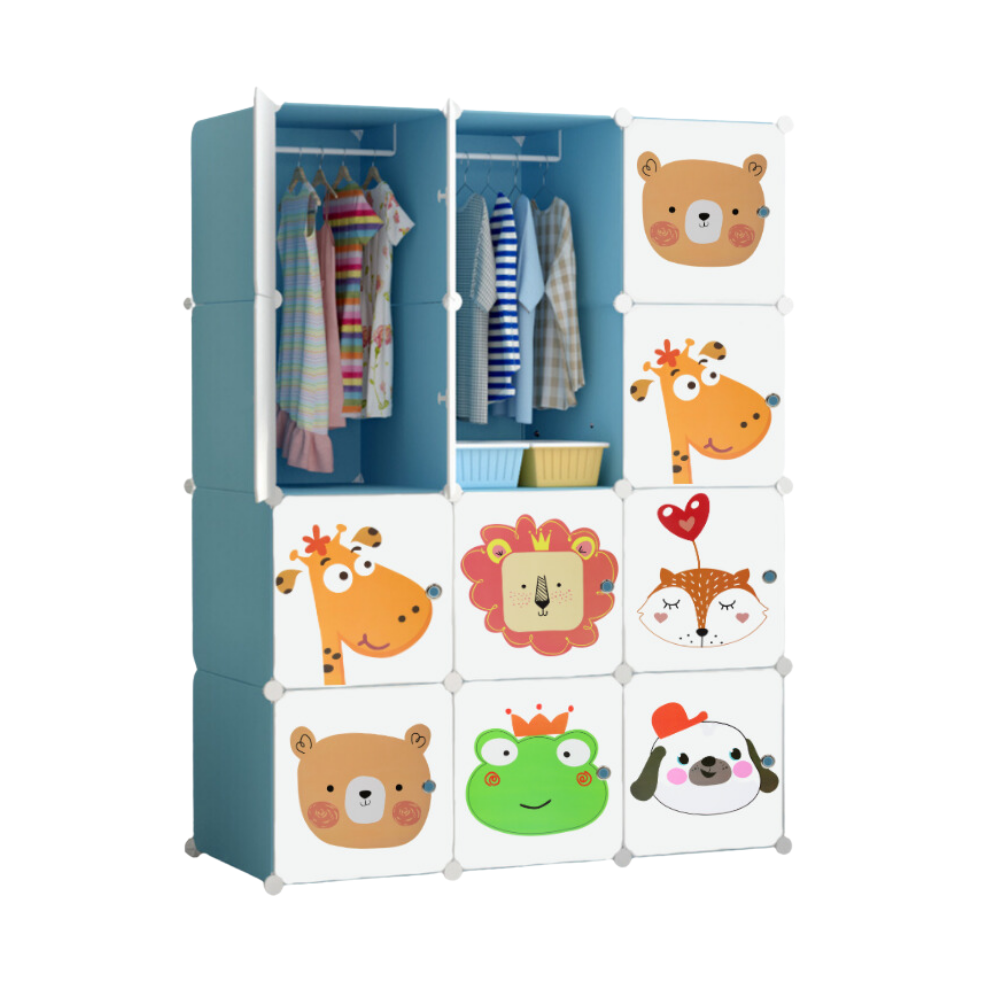XOKOTAKI Armario Modular Infantil, Estantería de Módulos, Ropero para Niños, Organizador Modular, Estante de Almacenamiento para Hogar, Módulos