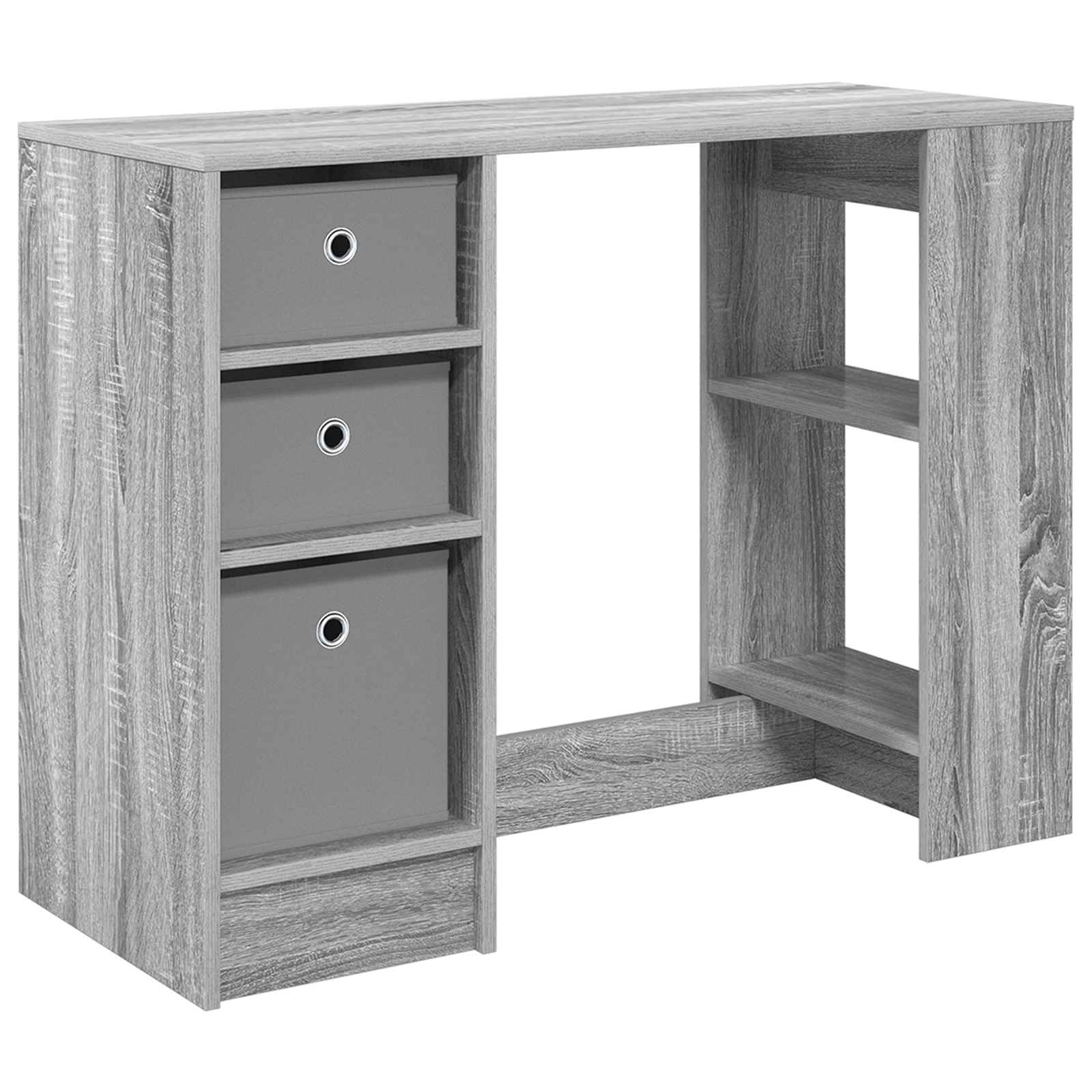 vidaXL Escritorio Gris Sonoma 100 x 40 x 75 cm Madera de ingeniería