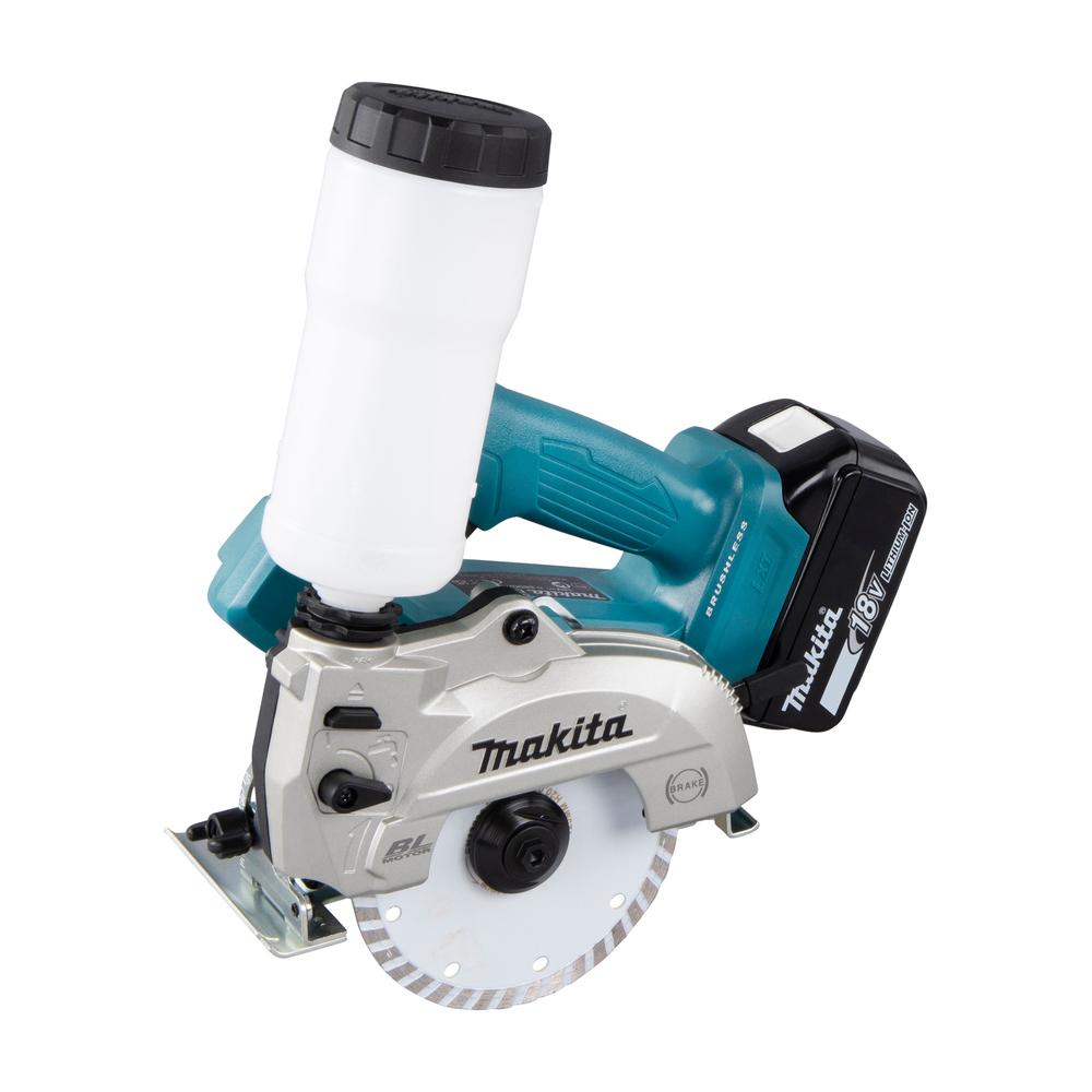 MAKITA DCC501ZJ Cortador de diamante a batería BL 18V LXT 125 mm ADT AWS (sin batería ni cargador)