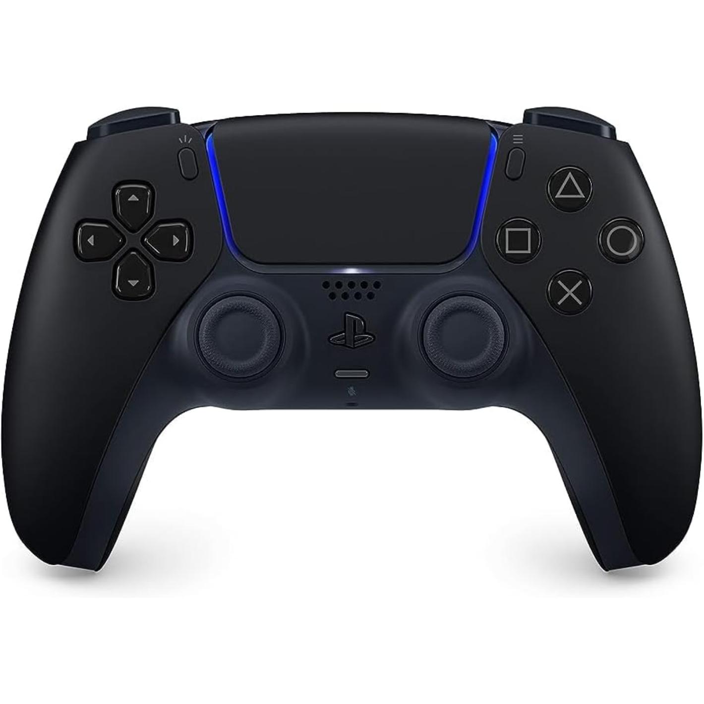 Sony DualSense Midnight Black - Wireless Controller for PS5 with Haptic Feedback, Adaptive Triggers, Integrated Speaker, and Long-lasting Battery for Enhanced Gaming Experience, Compatible with PS5 Accessories.