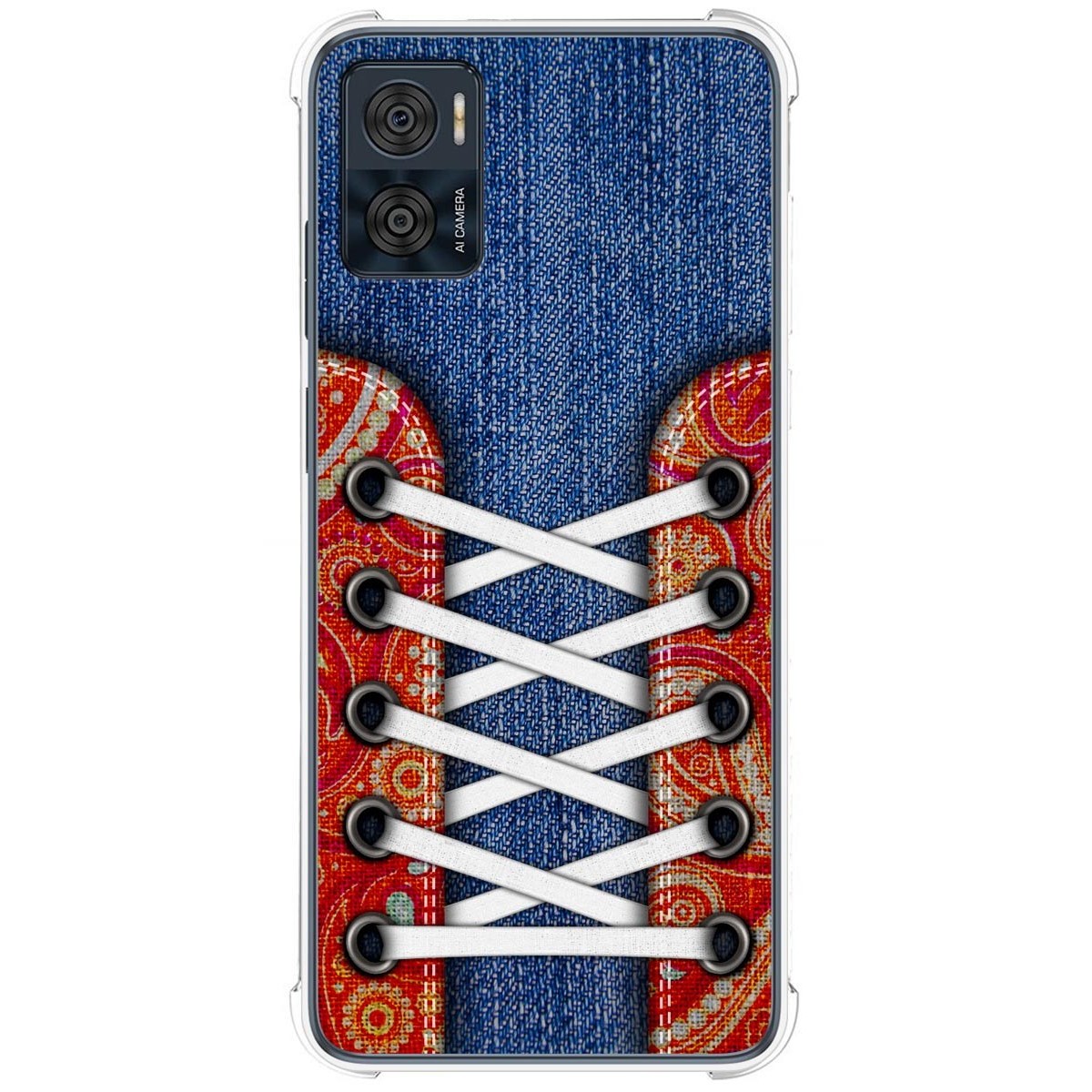 Funda Silicona Antigolpes para Motorola Moto E22 / E22i diseño Zapatillas 11 Dibujos
