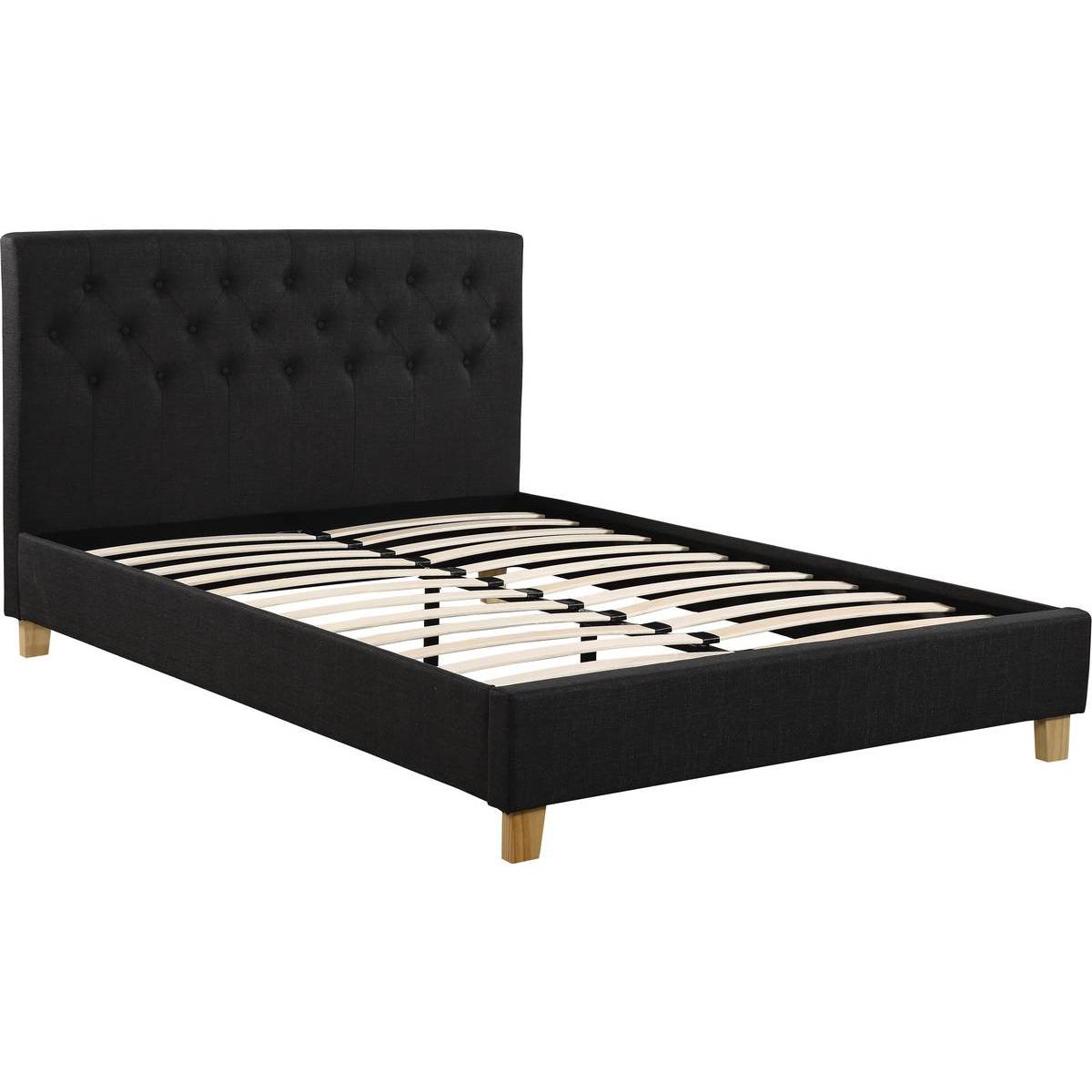 Habitat y Jardin - Cama "EMMY" - 140 x 190 cm - Gris