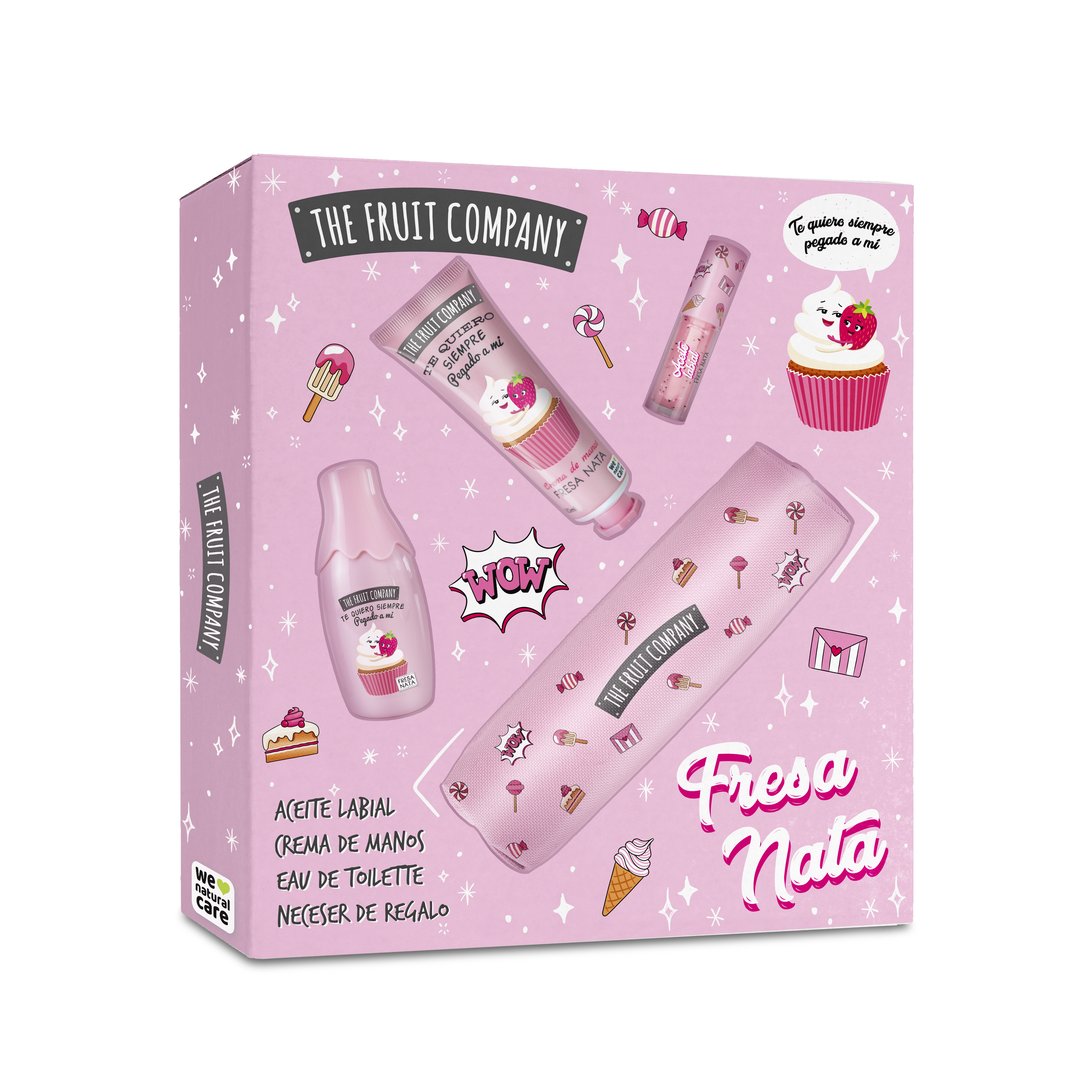 Set regalo The Fruit Company fresa nata (colonia + crema manos + lip oil + estuche)-25520013