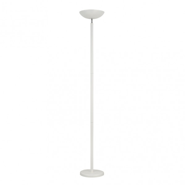 Pie de salon luyten 2xe27 blanco mate  180x27x27 cm