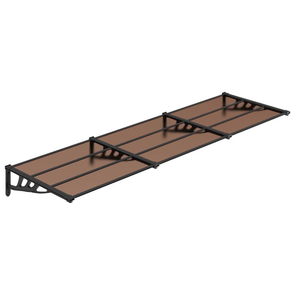 Vidaxl Marquesina de Puerta Policarbonato Negro 122x90cm