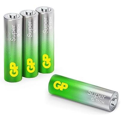 GP Pilas alcalinas AA 1,5 V, Ideal para la alimentación de Dispositivos de Uso Diario, Nueva tecnología G-Tech Longlife, 4 Pilas AA