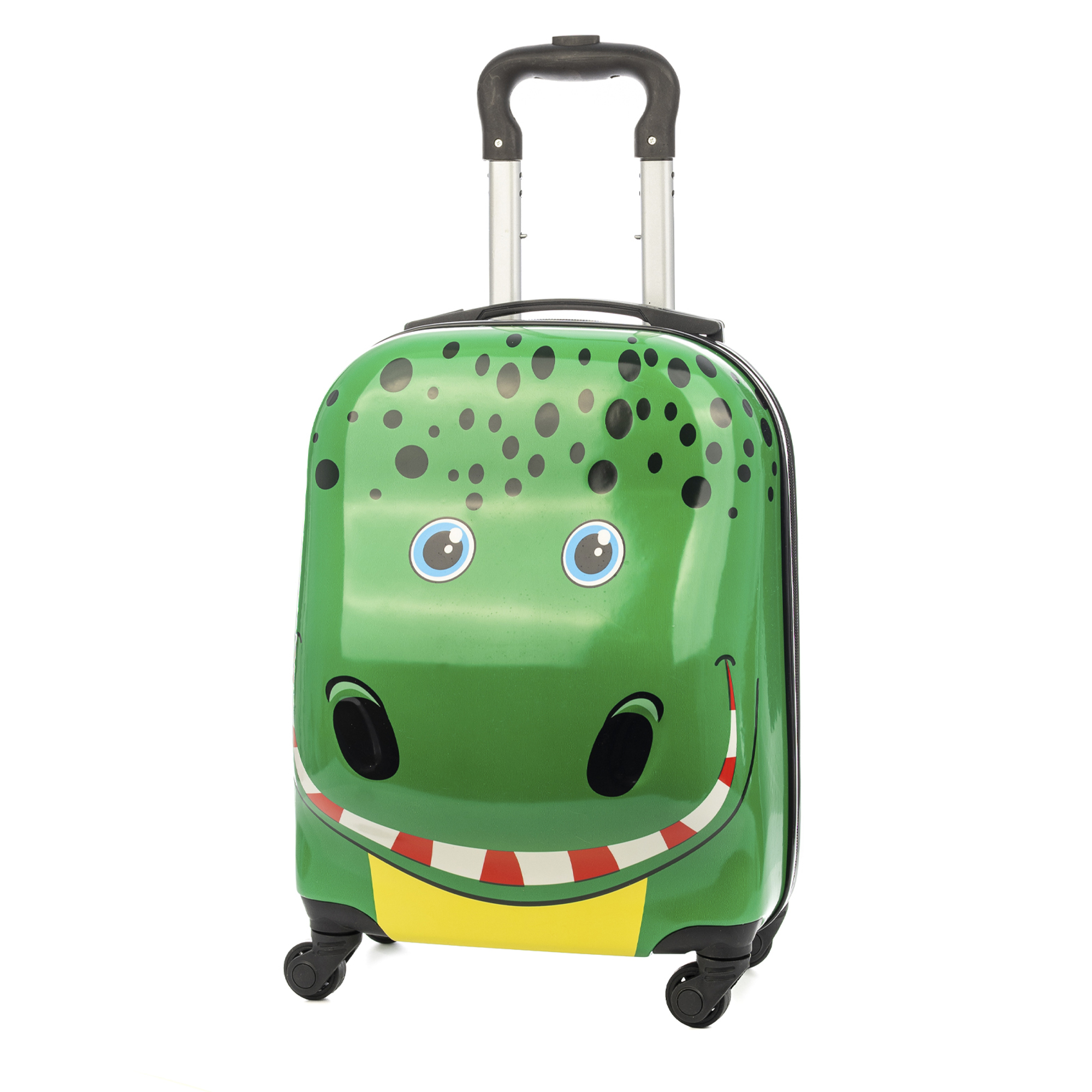 DAM Maleta trolley infantil en material ligero de ABS de alta resistencia. Con 4 ruedas giratorias 360°. 32x23x45 cm.