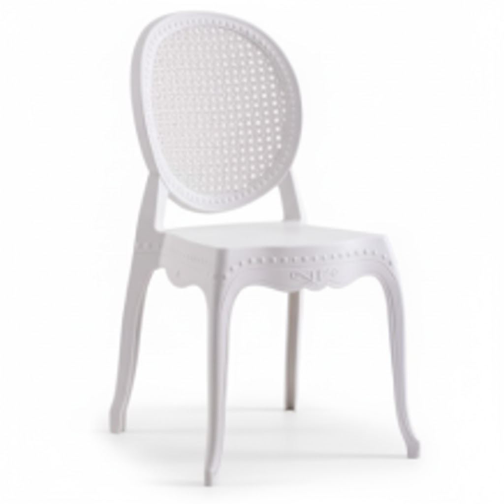 ORION91oficial® - Silla Polipropileno CIBELES Blanco (88x48x50 cm) Estilo Industrial, Comedor, Hostelería, Oficina, Salón, Teletrabajo, Cocina - spaziOrion91