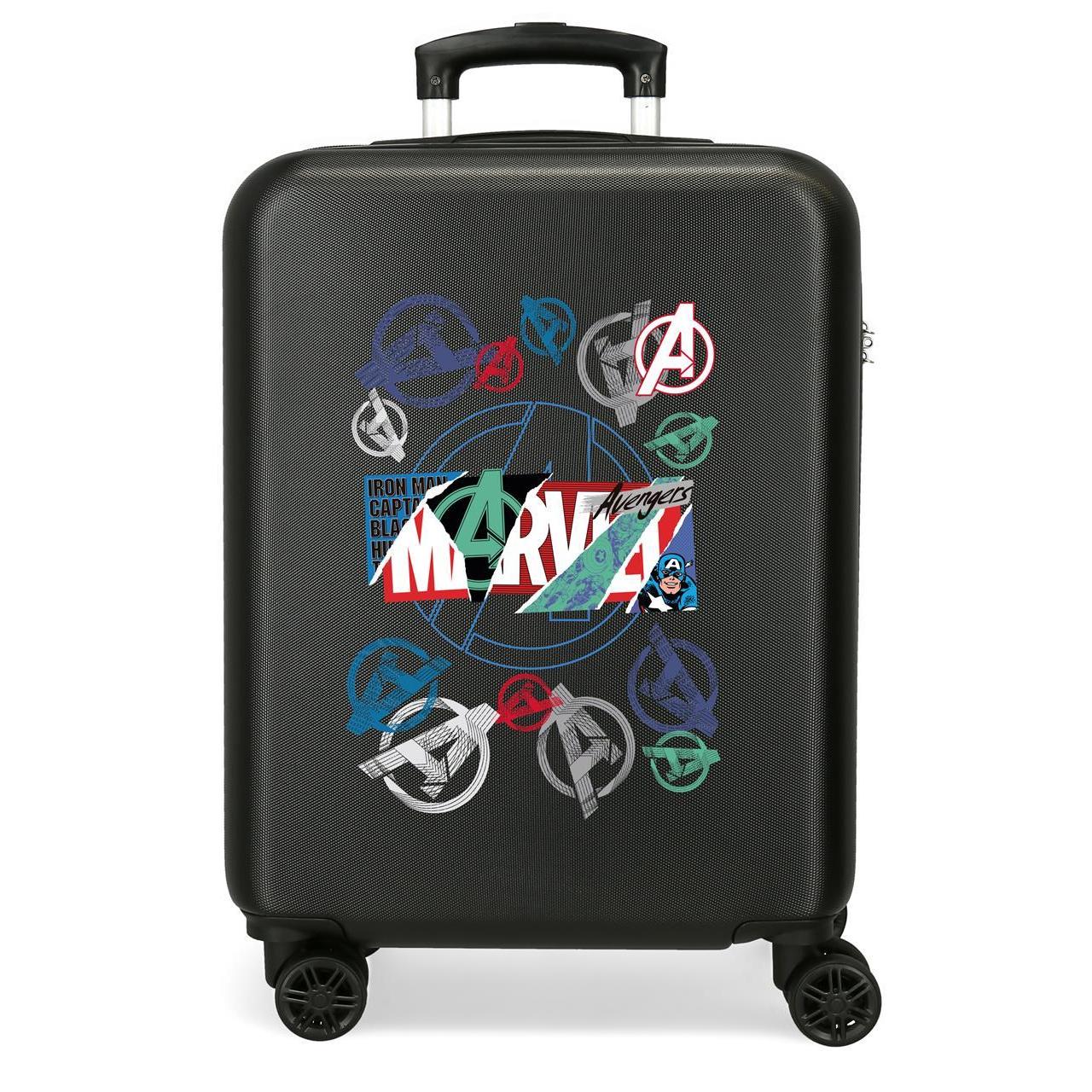 Maleta de cabina Marvel shield negro 38x55x20 cm