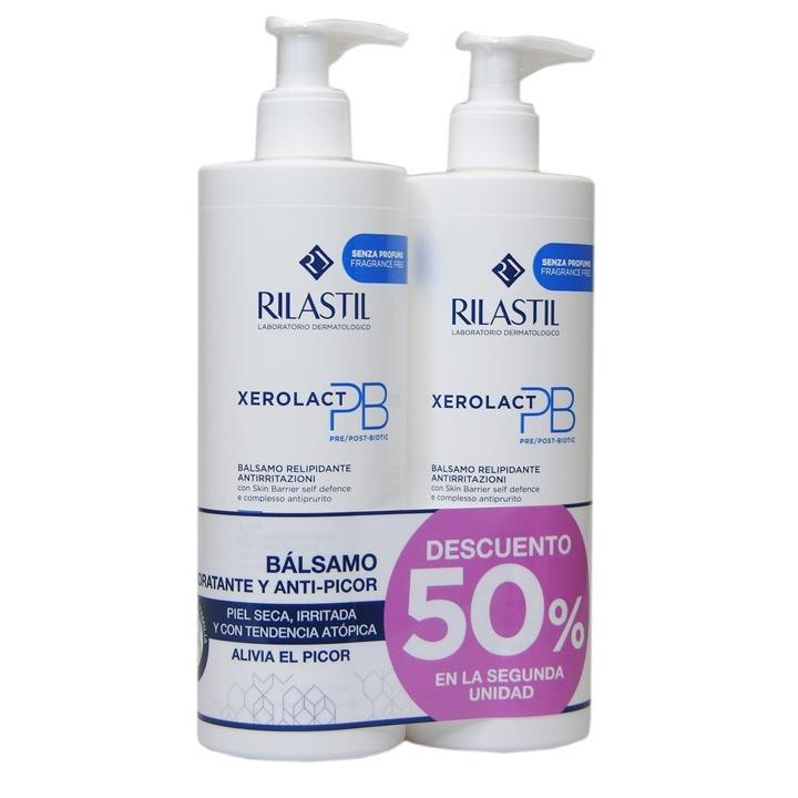 RILASTIL XEROLACT PB BALSAMO RELIPIDIZANTE 2 X 400 ML 2º UNID 50%