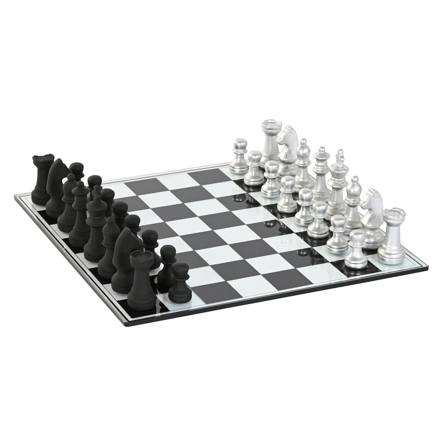 Juego de mesa resina cristal 60x60x0,5 ajedrez , El mejor complemento para tu hogar.