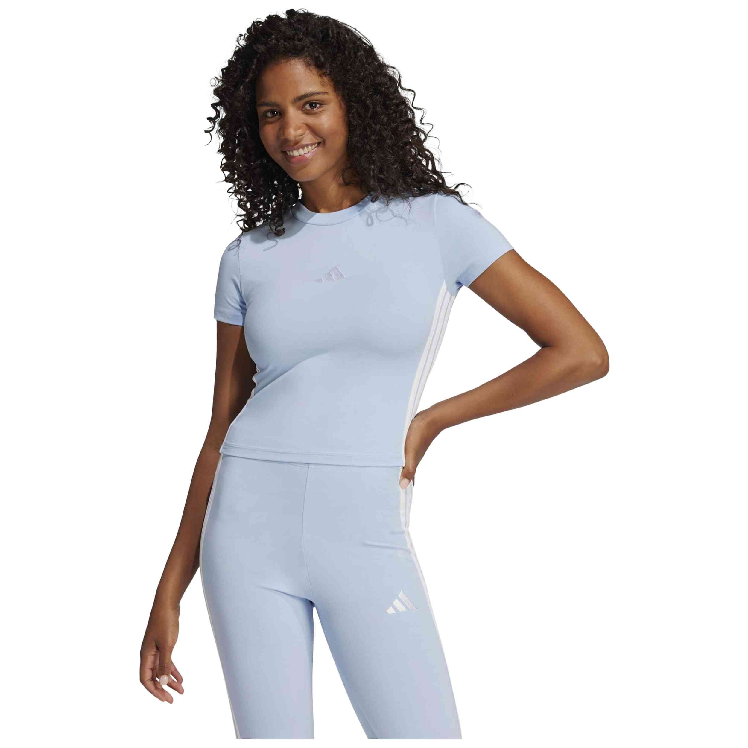 Camiseta De Manga Corta Adidas modelo JE1241 para Mujer en color Azul