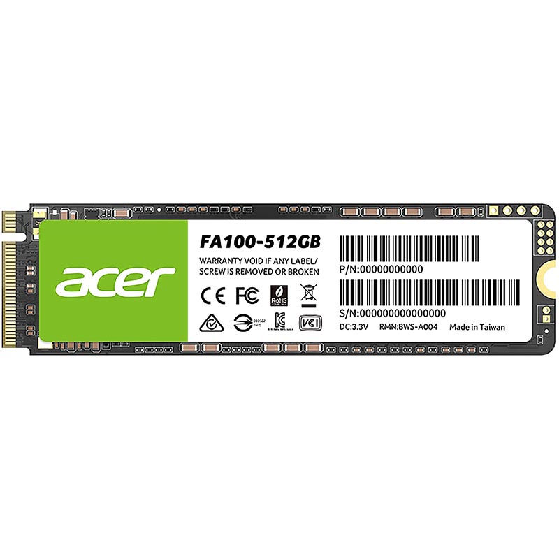 Acer - SSD ACER FA100 512Gb PCIe Gen3 M.2