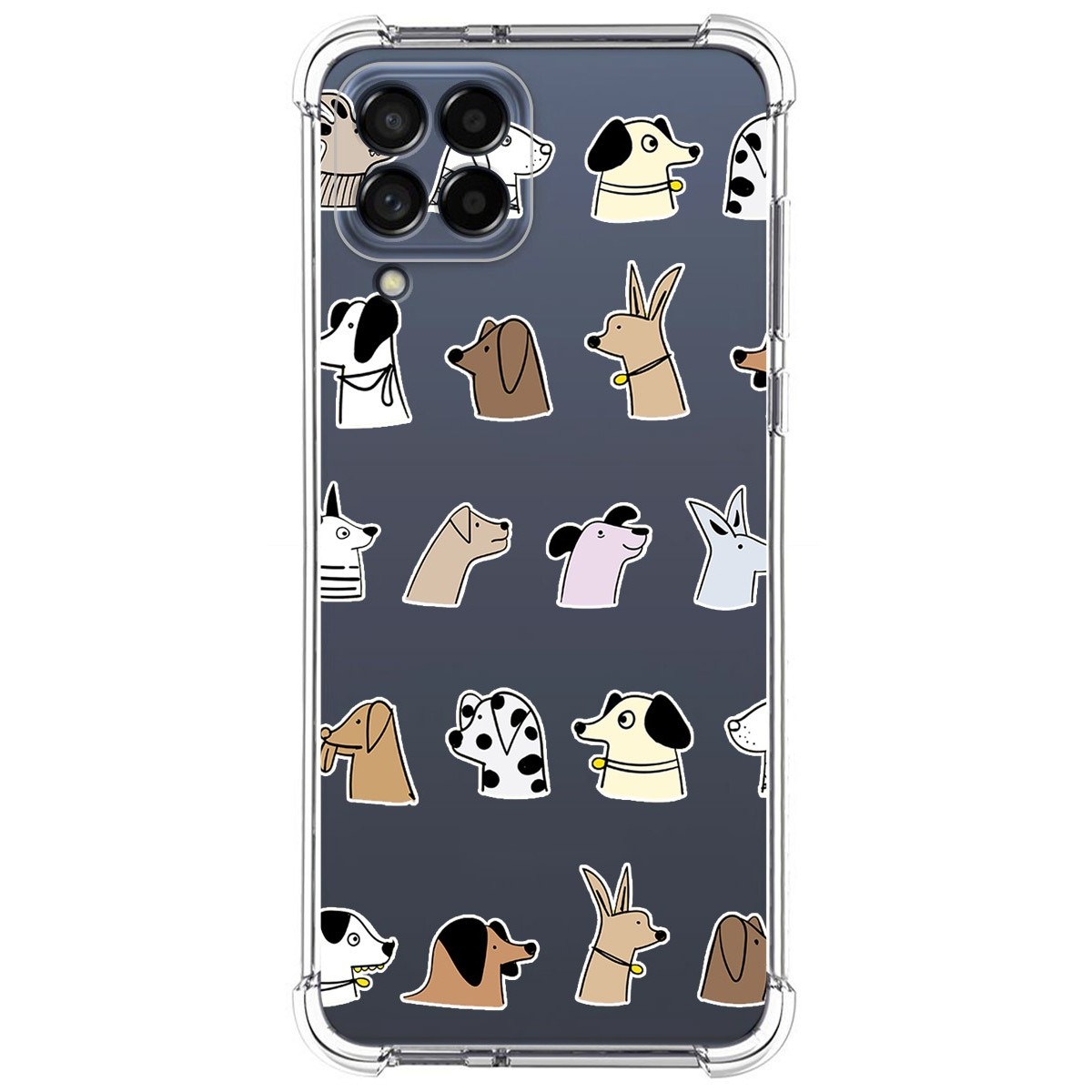 Funda Silicona Antigolpes para Samsung Galaxy M33 5G diseño Perros Dibujos