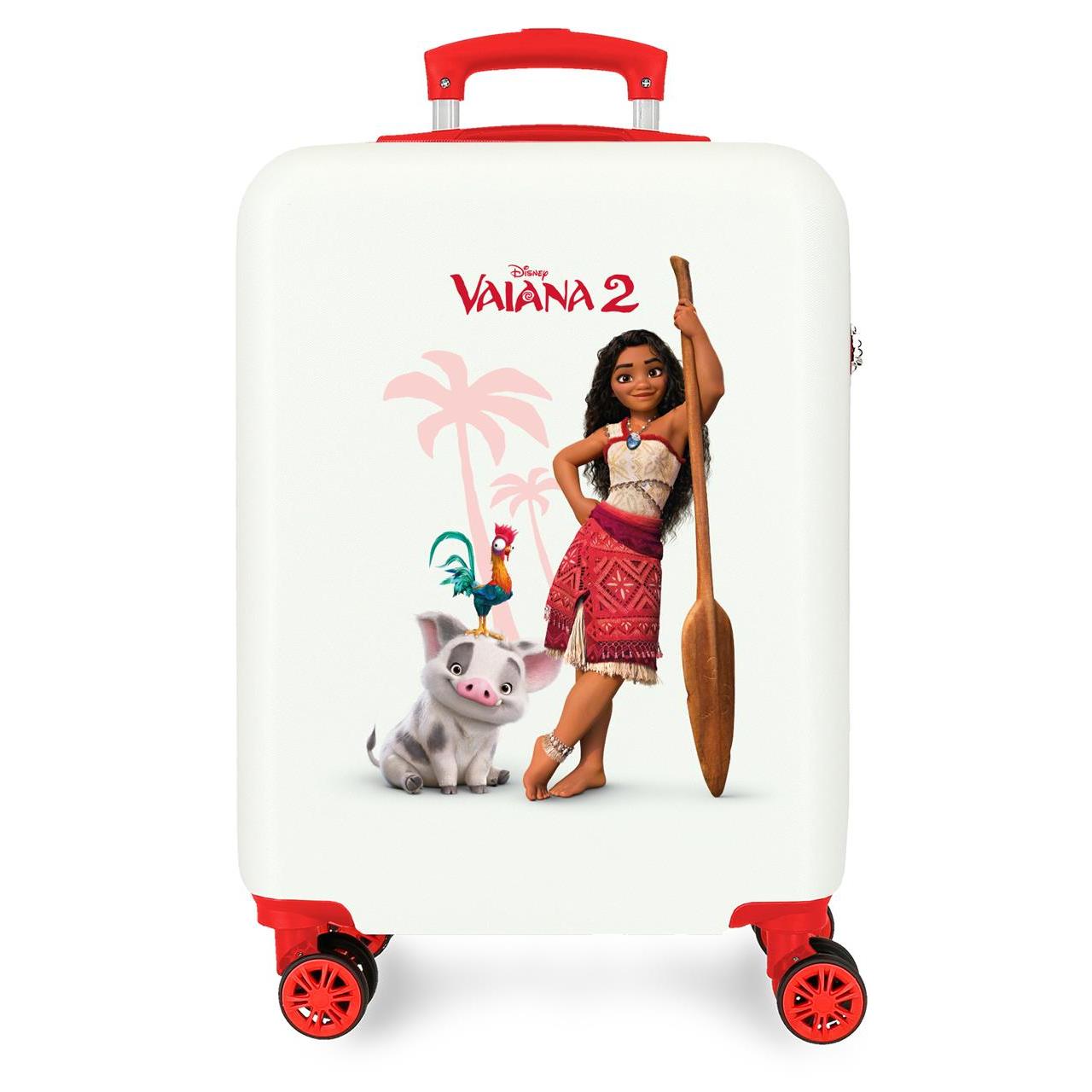 Maleta de cabina Vaiana and friends blanco 38x55x20 cm