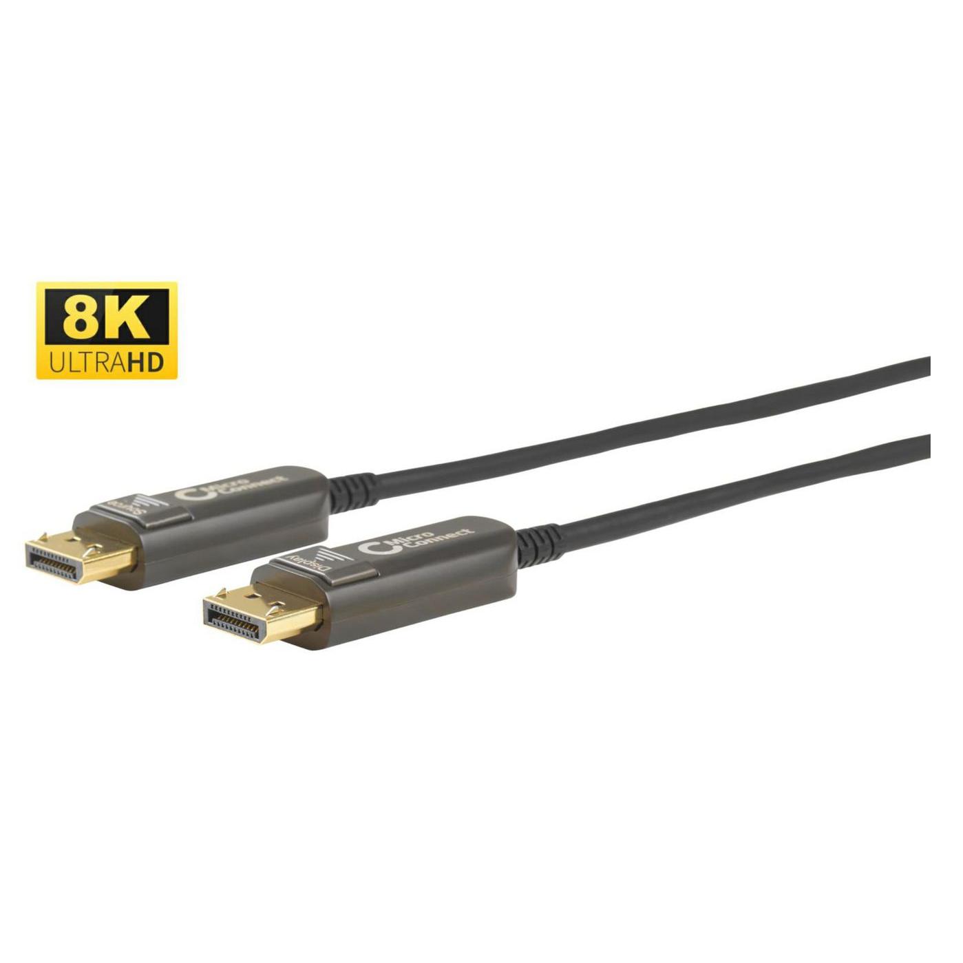 Microconnect Cable óptico Premium DP 1.4 de 15m - Alta Calidad