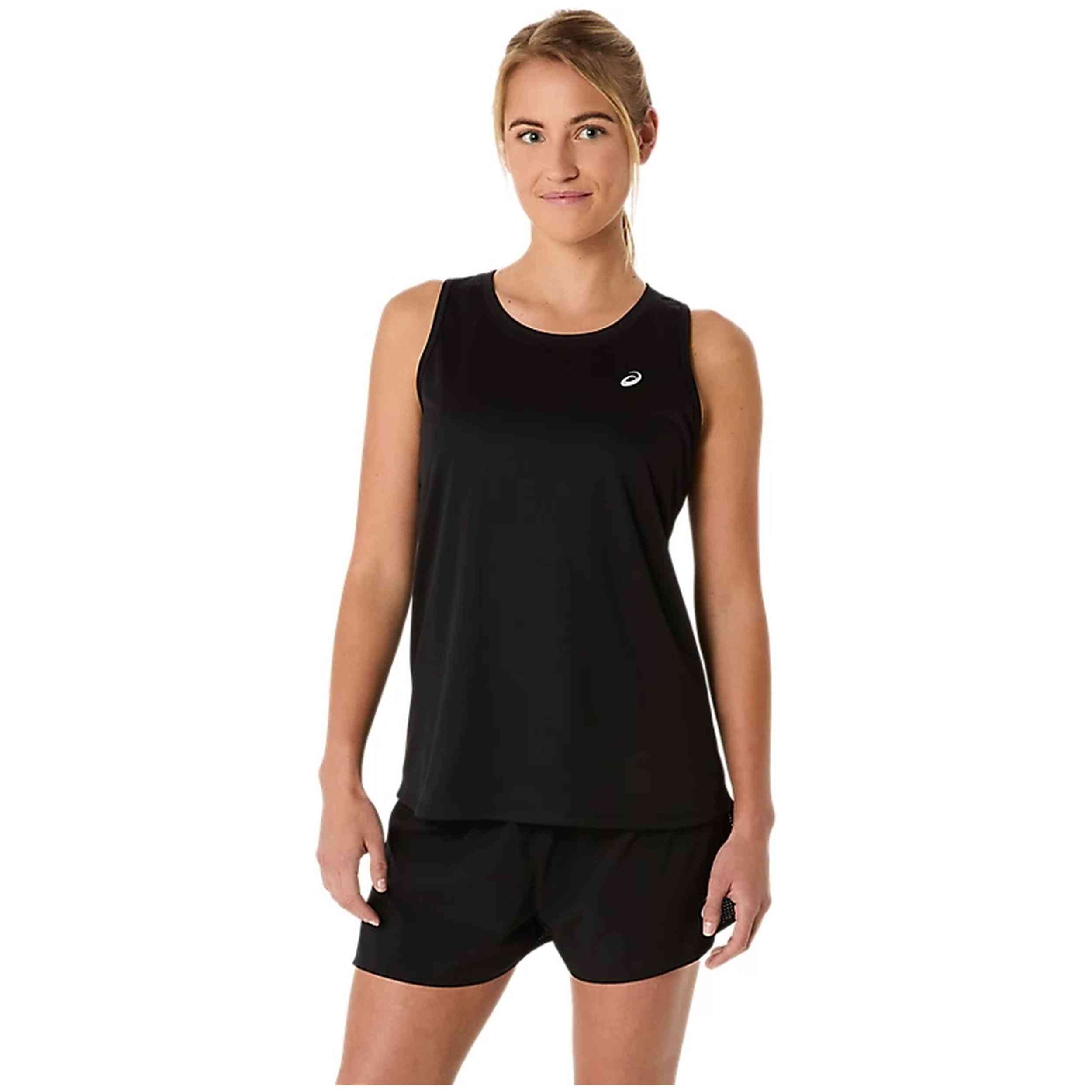 Camisetas De Tirantes Asics para Mujer en color Negro