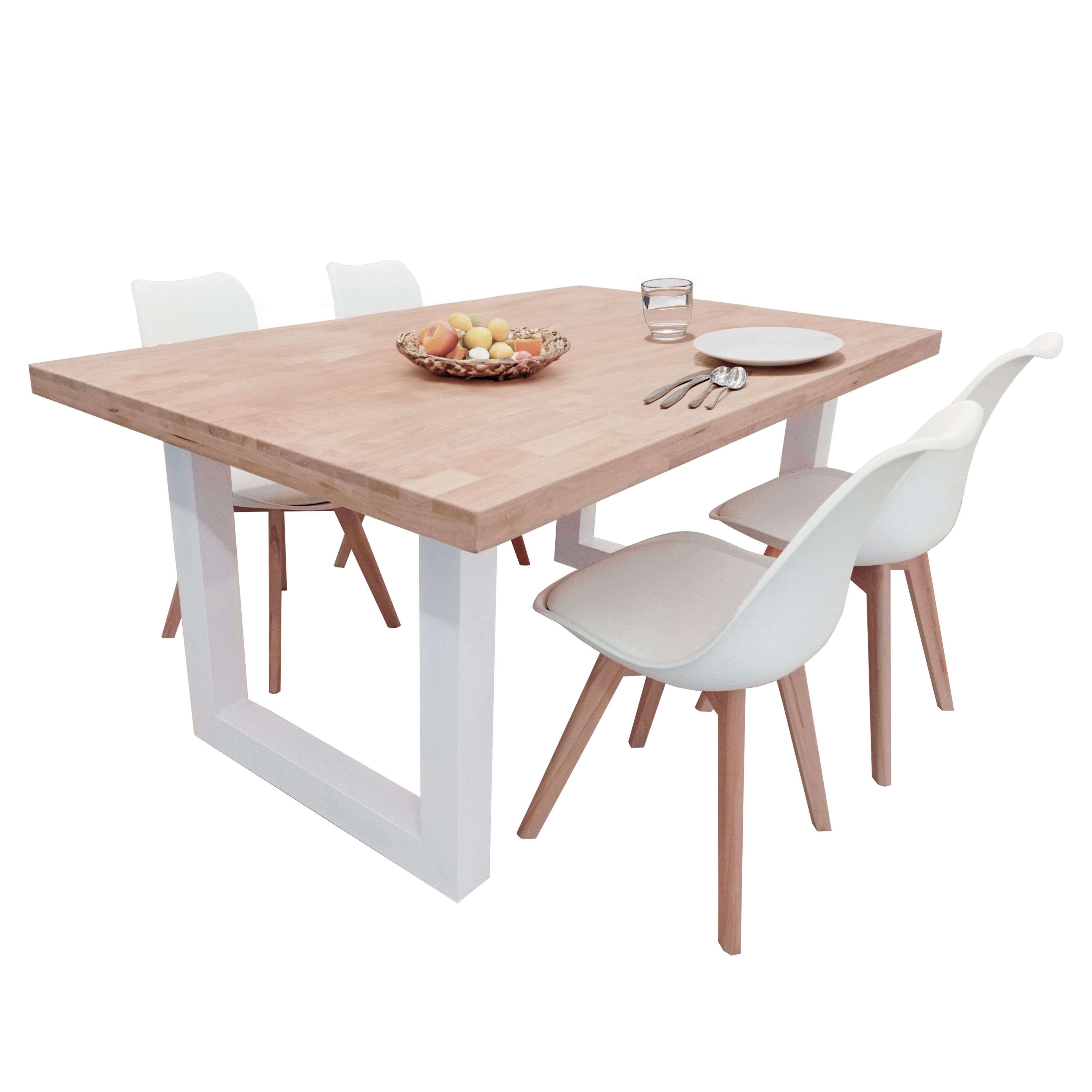 Miroytengo Conjunto de Mesa Fija + 4 Sillas Bristo en Varios Colores
