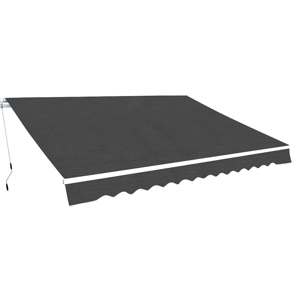 vidaXL Toldo plegable de operación manual antracita Multitalle