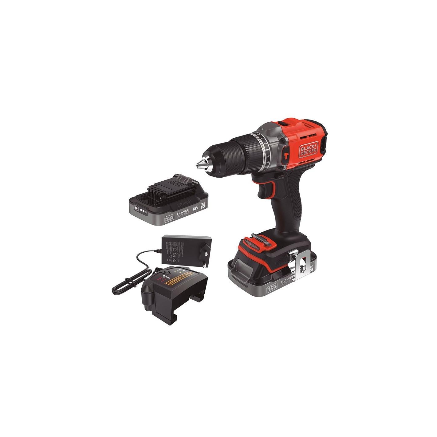 ATORNILLADOR BLACK&DECKER PERCUTOR BDC383D2XK-QW 18V BLACK&DECKER DE SUINPLAS DECORACIONES