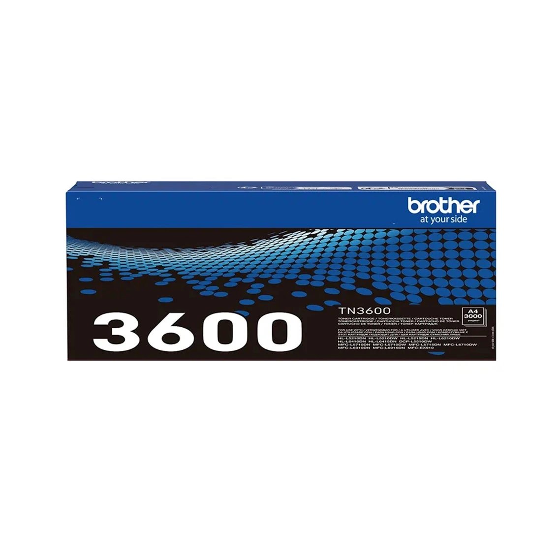 Brother - Tóner TN3600 para impresoras láser Brother, rendimiento de hasta 3000 páginas, instalación fácil y diseño ecológico