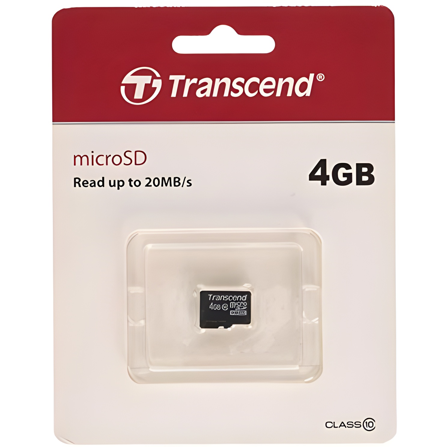 Transcend TS4GUSDC10 Memoria Flash 4 GB MicroSDHC Clase 10 - Tarjeta de Memoria (4 GB, MicroSDHC, Clase 10, Negro)