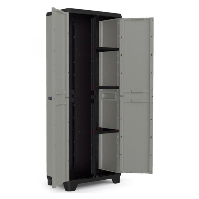 Keter armario alto planet escobero+3 bal 173x68x39 ng-gr 246639