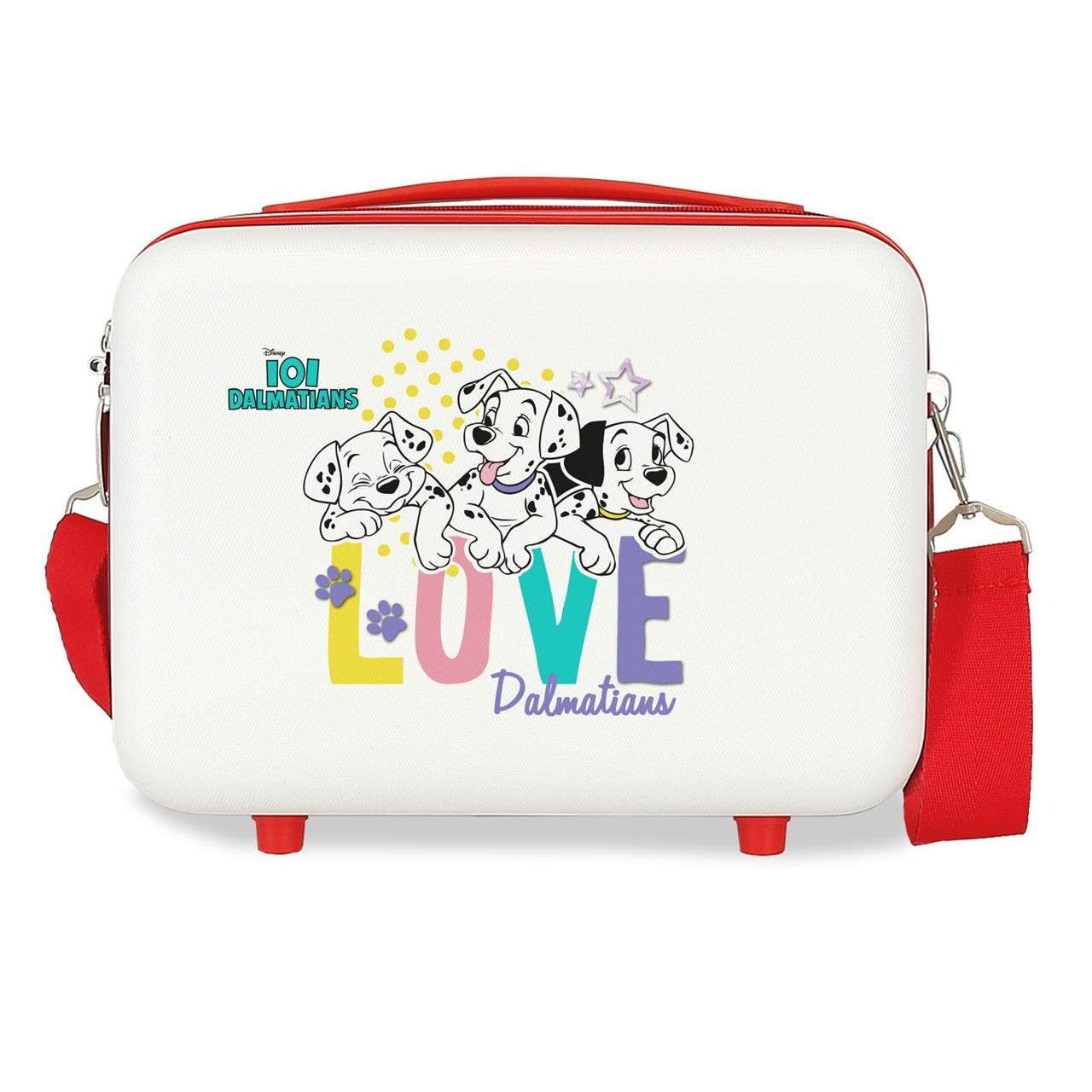 Neceser ABS Disney 101 Dalmatas con capacidad de 9L Blanco