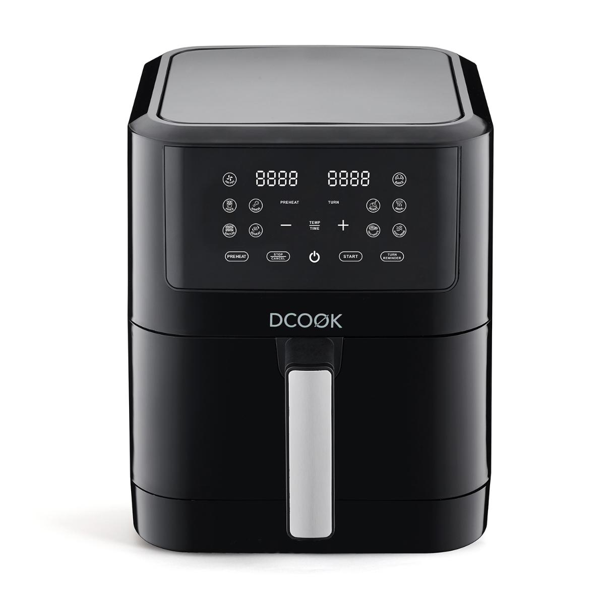 DCOOK GALLERY Freidora De Aire 1800W - 8L Negro Liso  Protección contra sobrecalentamiento