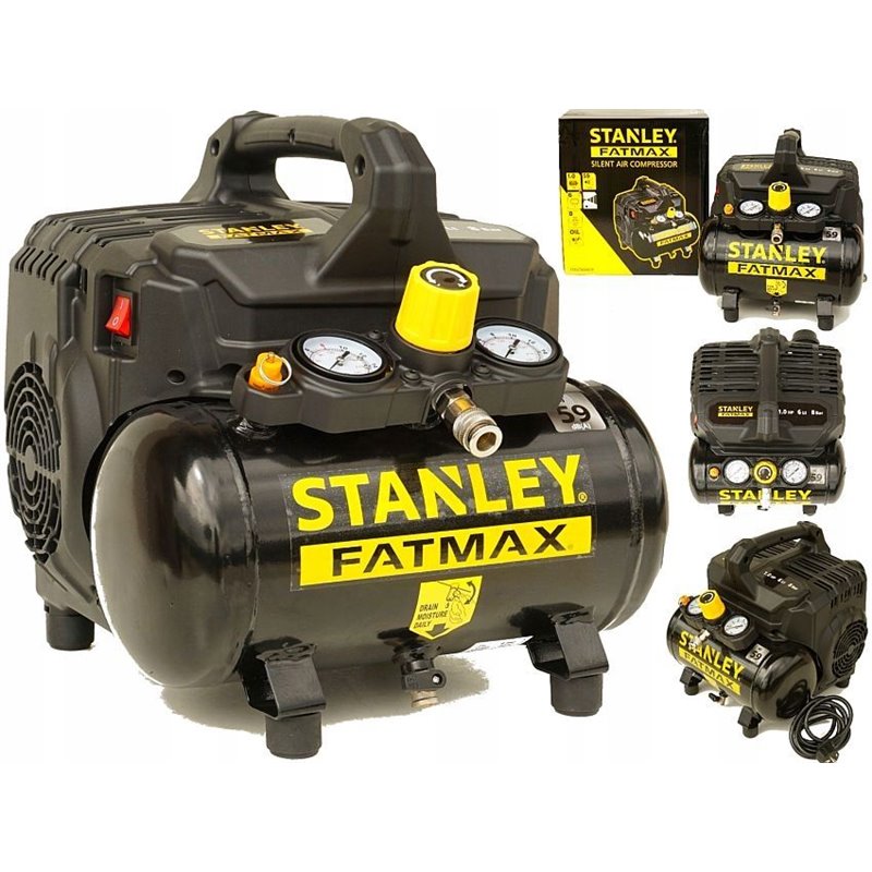 Stanley Compresor Sin Aceite 6L 550W 8BR