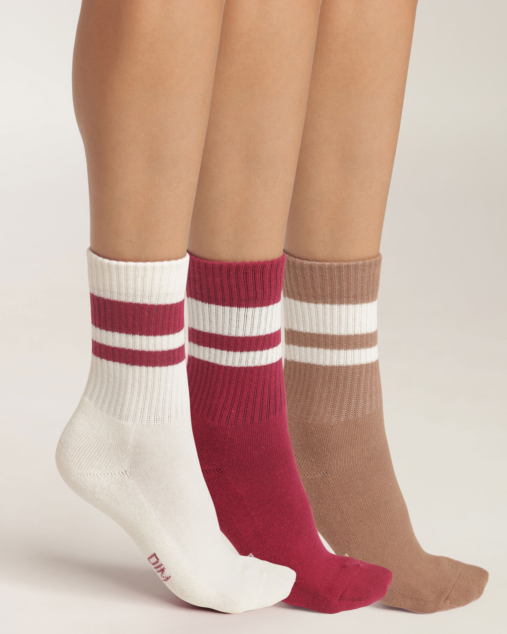 Pack de 3 pares de calcetines deportivos de mujer