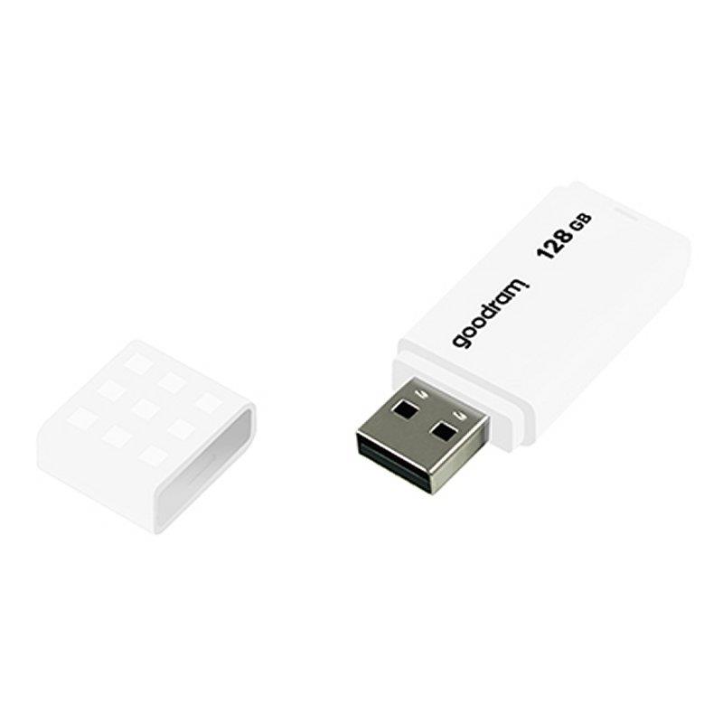 Goodram - GOODRAM UME2-1280W0R11 PENDRIVE USB 128GB USB 2.0 Blanco