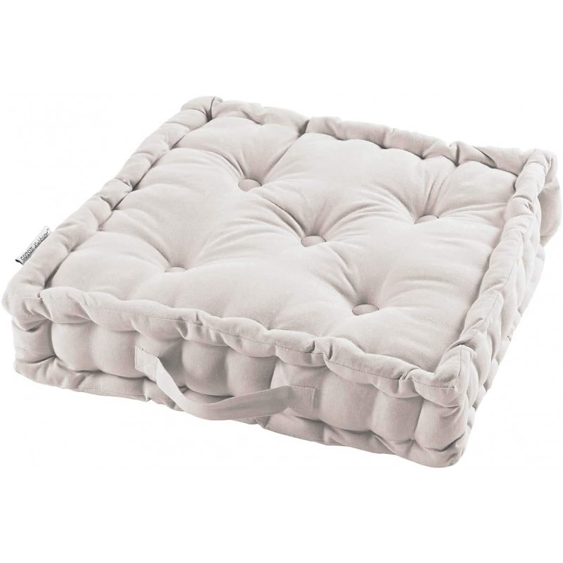 TIENDA EURASIA® Cojines de Suelo - 100% Algodón Lisa - Ideal para Sillas, Bancos, Palets, Suelos - Uso Interior y Exterior