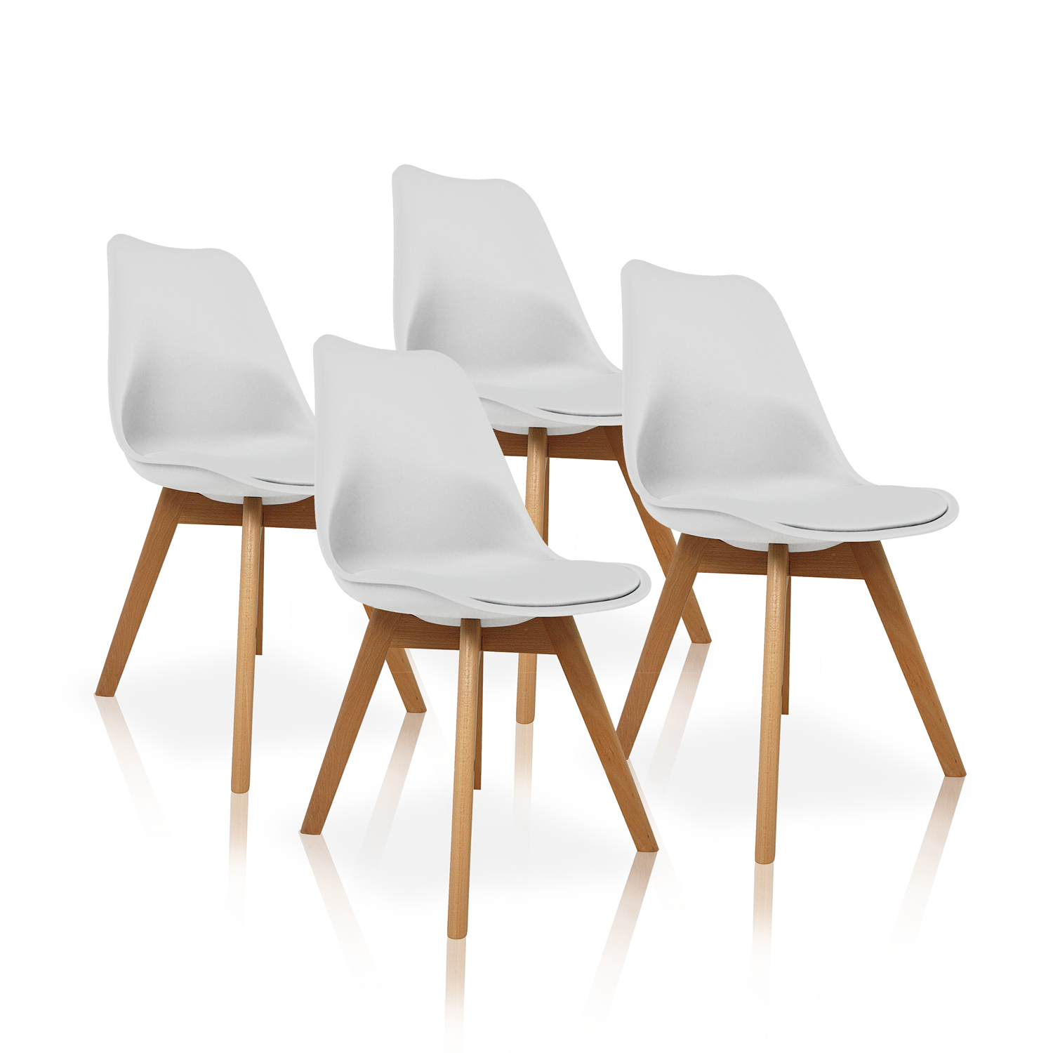 Furniture Style S.L. - Pack de 2 Sillas de Comedor Estilo Nórdico Dana