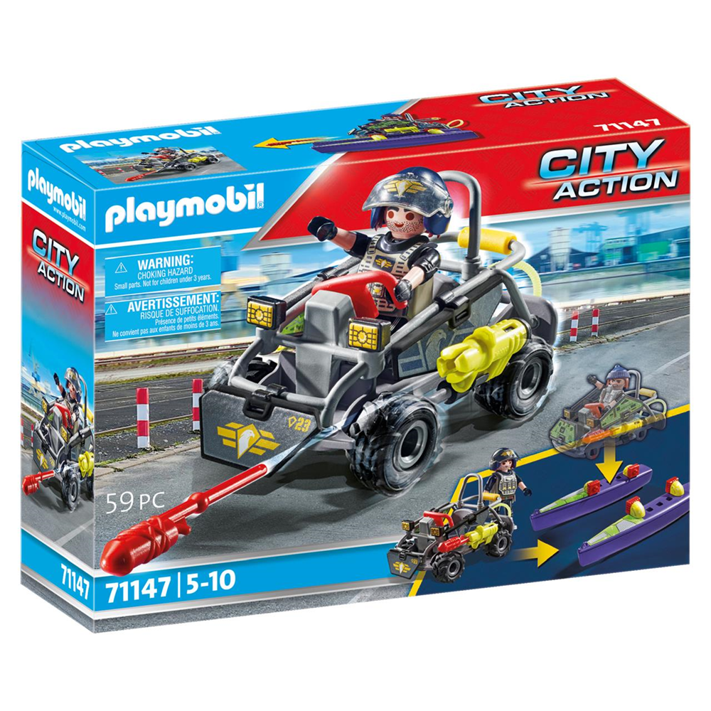 Fuerzas Especiales Quad Multiterreno Playmobil City Action (71147)