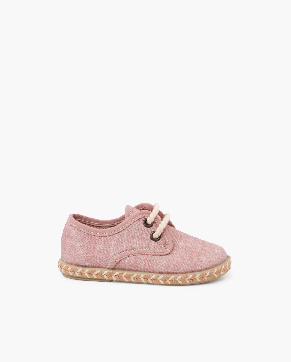 Pisamonas blucher niño lona suela yute bicolor