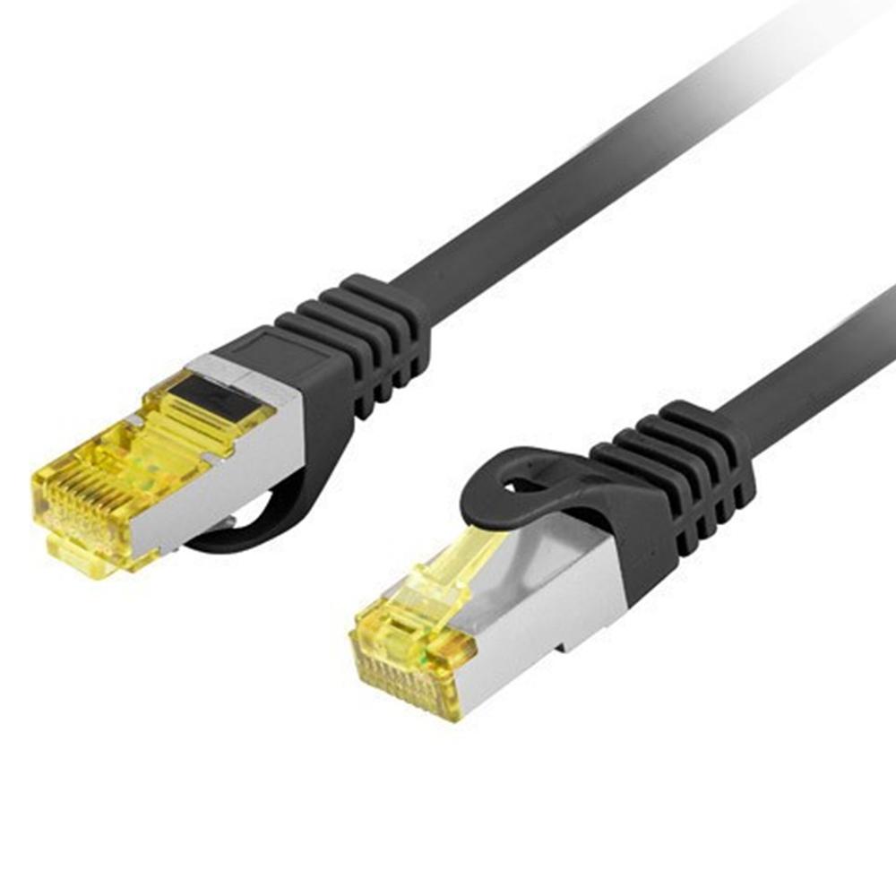 Cable red lanberg latiguillo cat.6a s - ftp lszh cu 0.25m negro fluke passed