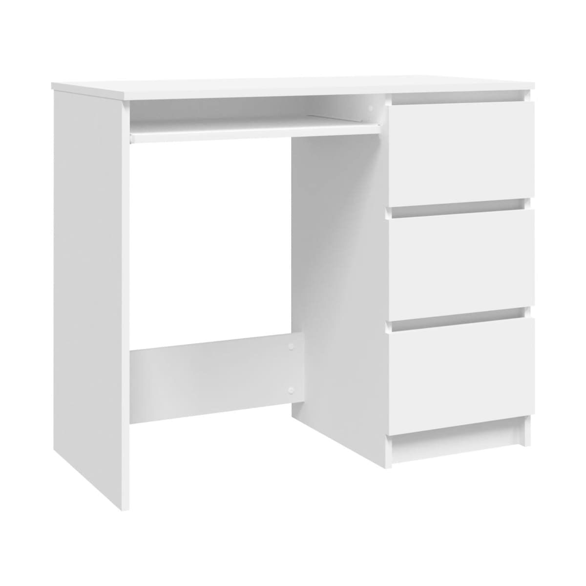 Escritorio Dimas rectangular 3 cajones blanco 76x90x45 cm