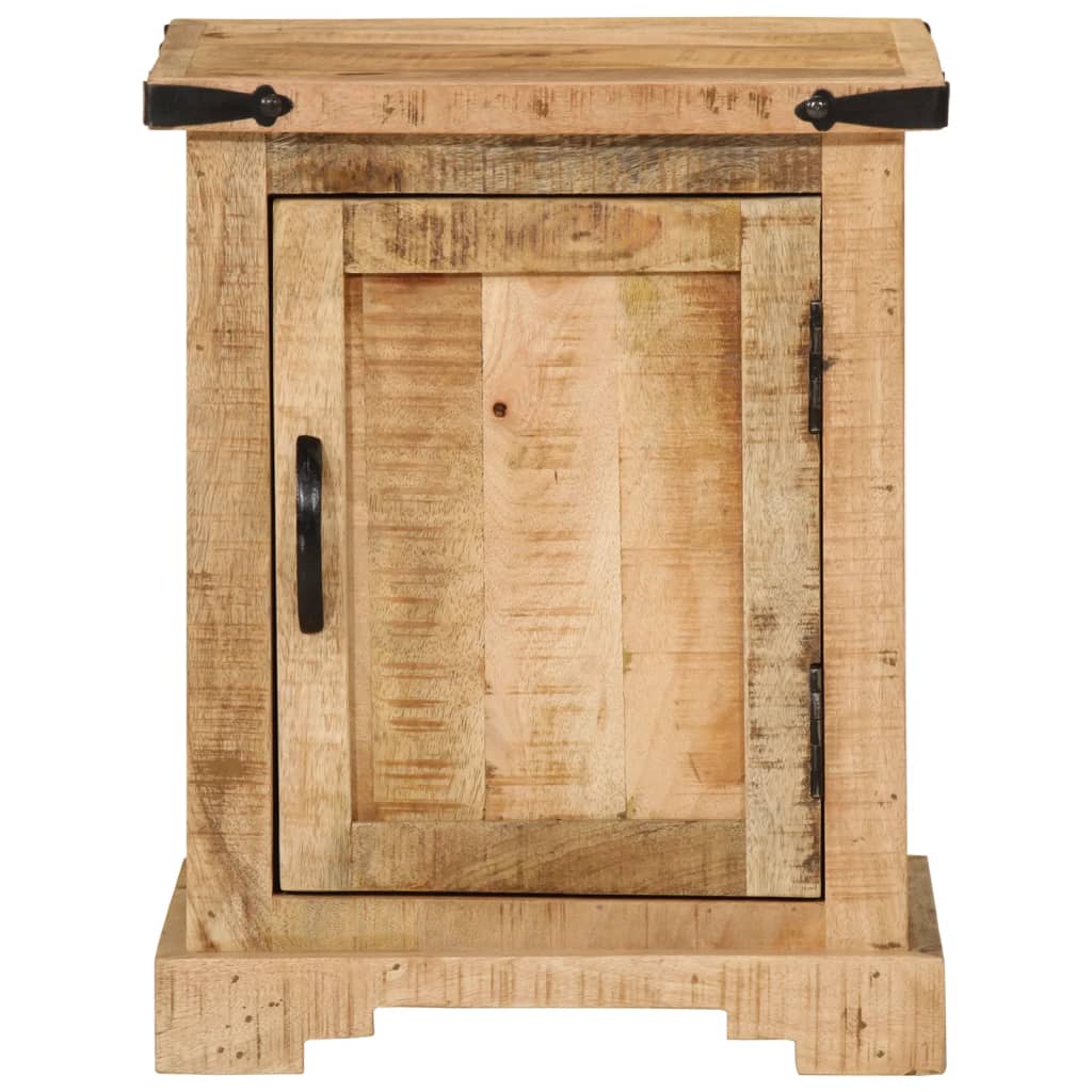 Vidaxl Mesita de Noche Madera Maciza de Mango 40x35x50 Cm