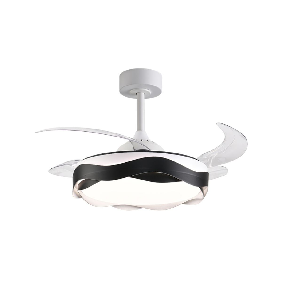 Ventilador de techo Ondas Bel Air 72W 4 aspas retráctiles con luz LED Ø108 cm