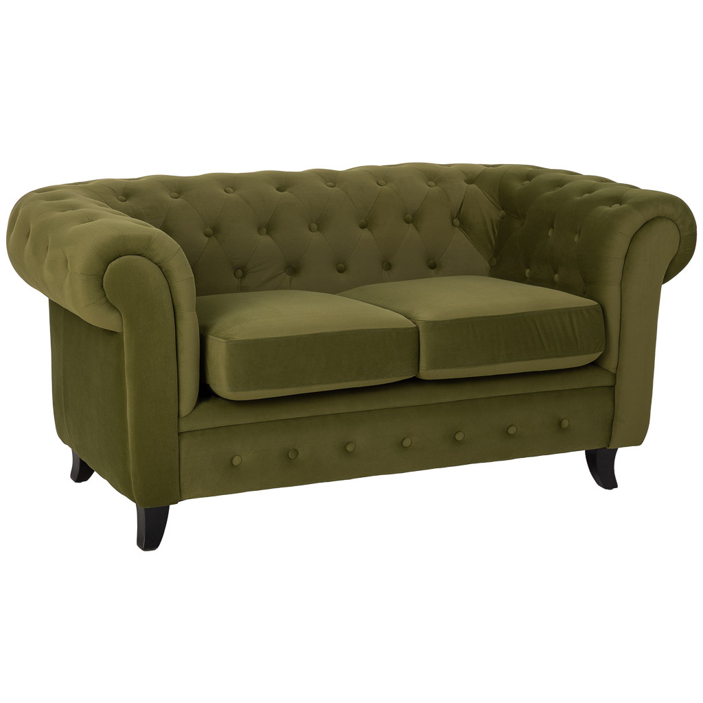 Wonderlust Deco - Sofá verde 160x82x76h cm Verde 160x82x76h cm